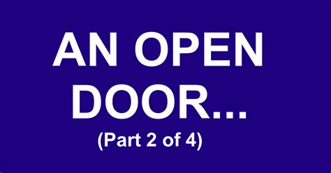 An Open Door Part 2 Sterling First Church Of The Nazarene