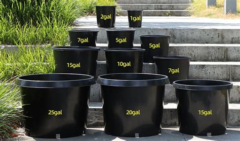 factory price black plastic pot wholesale farm garden greenhouse