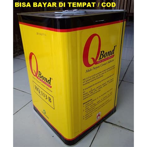 Jual LEM KUNING Q BOND HQ 113 B 10 KG Q BOND LEM SERBAGUNA LEM