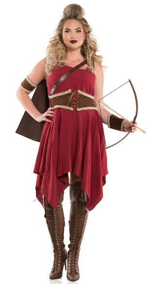 Plus Size Hooded Huntress Costume Plus Size Sexy Hooded Huntress