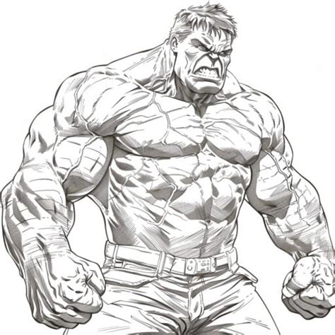 30 Disegni Hulk da Colorare: Scatena la tua Creatività!