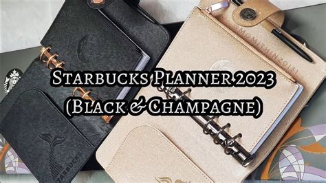 Starbucks Ph Planner Black Champagne Youtube