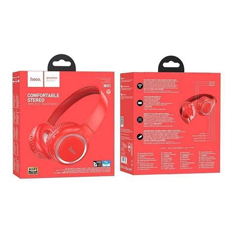 Накладные Bluetooth-наушники HOCO W41 (красный) купить по цене 1 050 ...