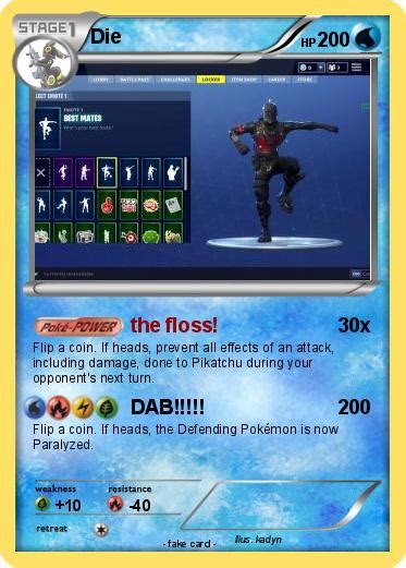 Pokémon Die 569 569 The Floss My Pokemon Card