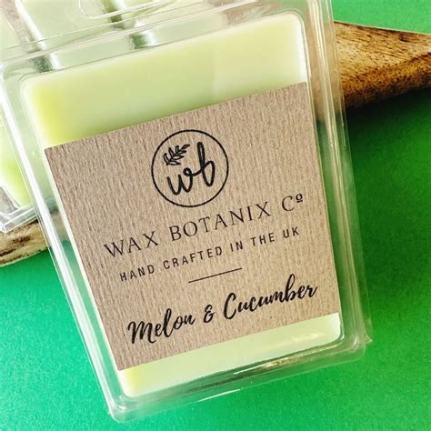 Melon And Cucumber Wax Snap Bar Wax Botanix Co