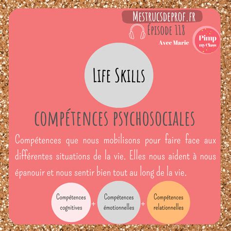 Ép 118 Les Compétences Psychosociales En Classe Avec Marie De