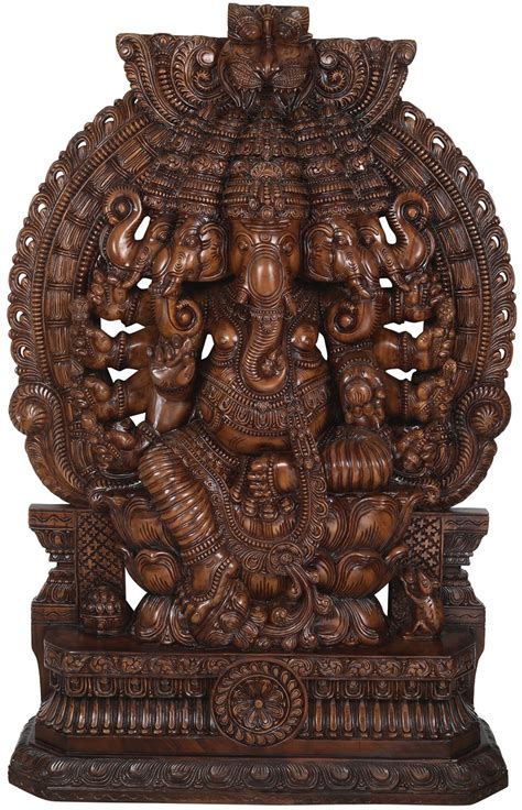 Five Headed Ganesha Hindu Sculptures Eia