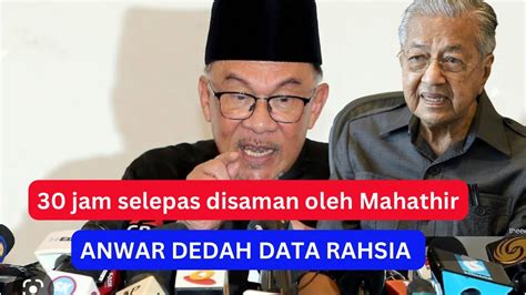 Jam Selepas Kena Saman Anwar Mula Dedah Data Mengejut Kepada