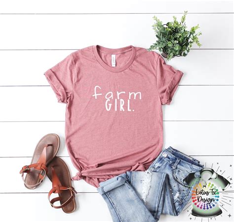 Farm Girl Shirt Country Farm Girl Shirt Farm Wife Shirt Farm Mom Shirt Farmers Market Shirt