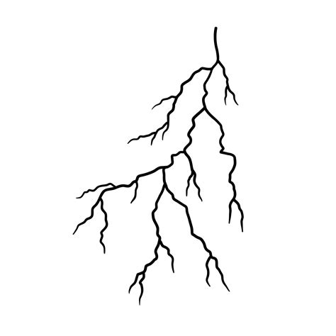 Lightning Drawing Black And White