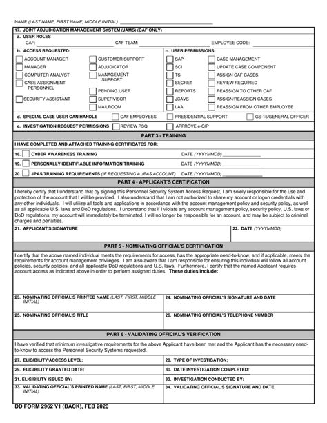 Dd Form 2962 V1 Fill Out Sign Online And Download Fillable Pdf