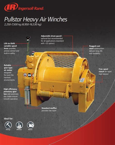 Ingersoll Rand Pullstar® Utility Air Winch