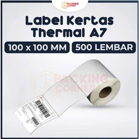 Jual Label Sticker Thermal X Isi Pcs Barcode X