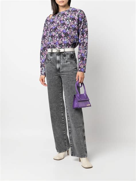 Isabel Marant Blusa De Seda Con Estampado Floral Farfetch