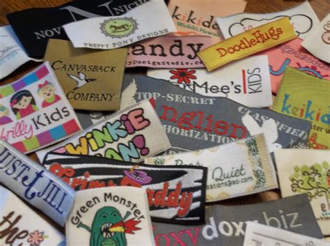 100 Custom Woven Labels YOUR OWN ARTWORK Up to 8 Colors