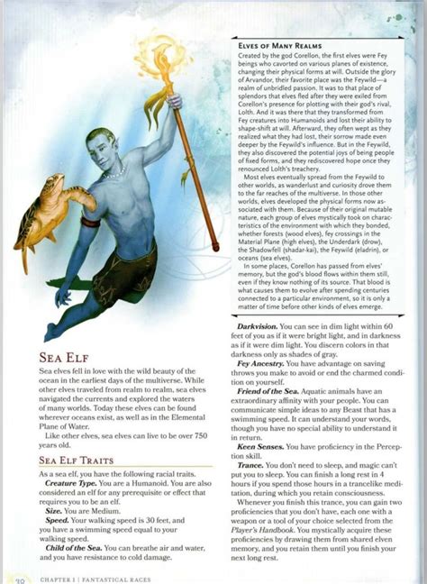 Dnd 5e Monsters Of Multiverse Sea Elf Personajes Foto