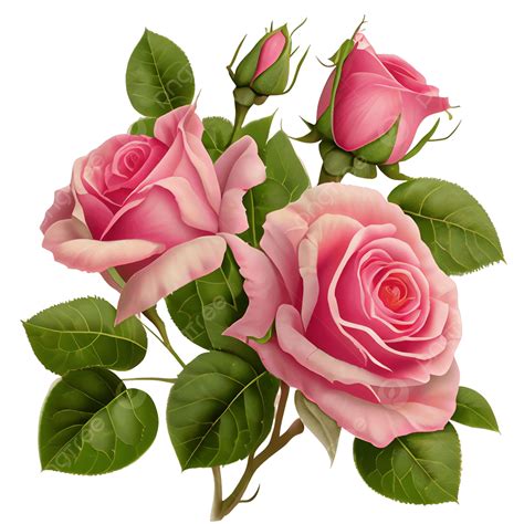 elegant pink rose clipart  designers artists
