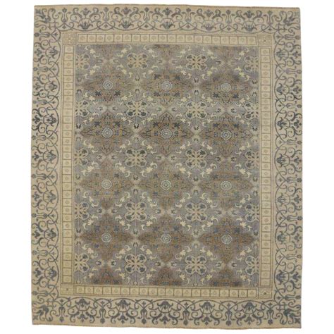 Transitional Area Rug With Khotan Pattern - 9′ × 10′7″ | Chairish