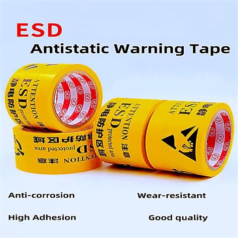 Yellow Esd Floor Tape Static Protection Area Industrial Anti Static