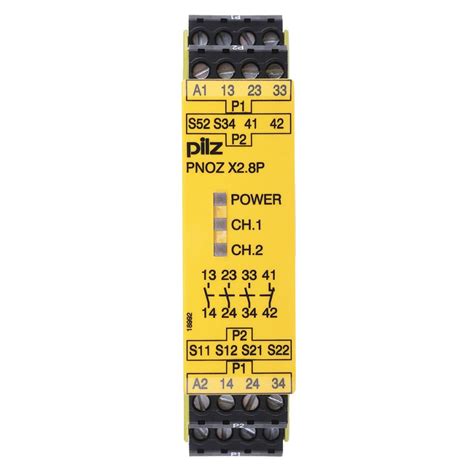 Pilz Pnoz X V Ac Dc Safety Relay Single Or Dual Channel With