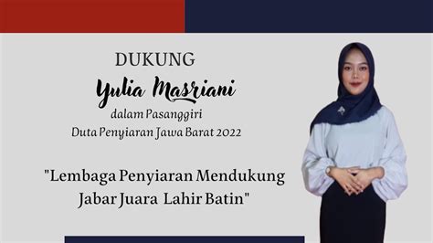 PASANGGIRI DUTA PENYIARAN 2022 Yulia Masriani KPIDJABAR INSPIRATV