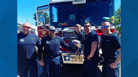 Birthday Surprise Phoenix Firefighter Visits Boy Whose Life He Saved 9