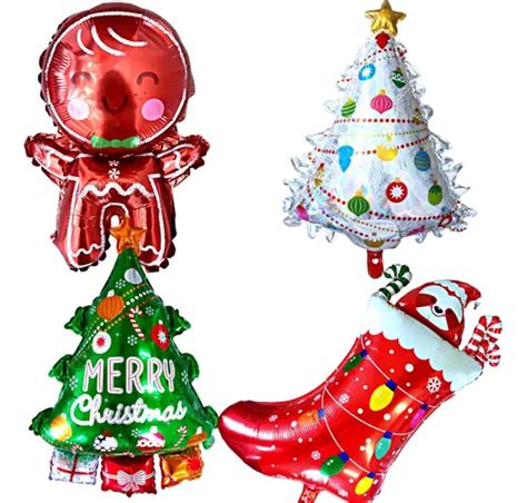 Pack Set Globos Navideños 70cm X 4u