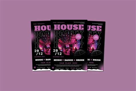 House Party Flyer Graphic by maghrib · Creative Fabrica