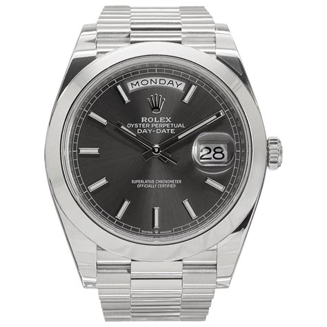 Rolex Oyster Perpetual Day Date 40 Platinum Luxe Watches