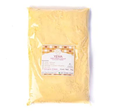 Yema Deshidratada En Polvo 100 Natural Y Pura 250g Huevo Meses Sin