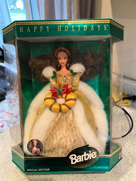 1994 Holiday Barbie Brunette Barbie Festival Mattel 35th