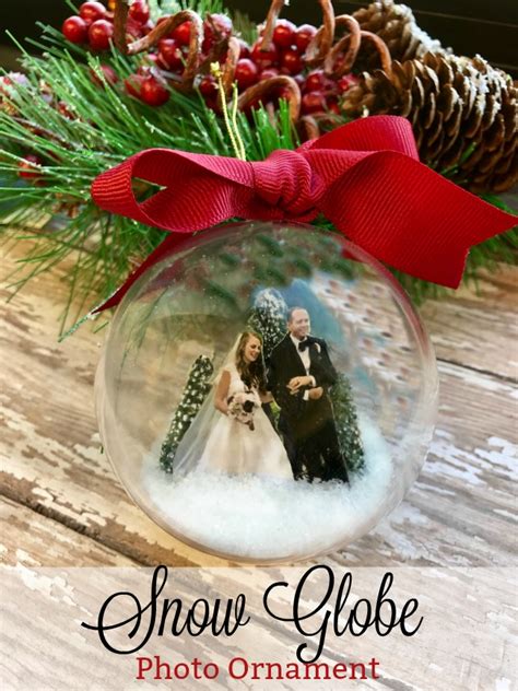 Diy Photo Ornaments With A Snow Globe Little Reading Room