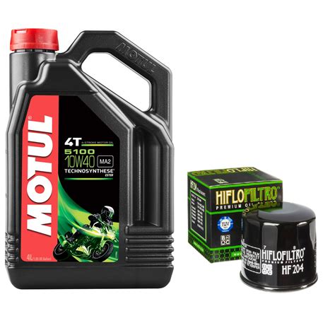 Pachet Schimb Ulei MOTUL 5100 10W40 4L Si Filtru Ulei HIFLO HF204