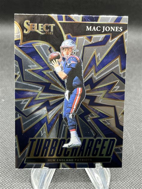 Mac Jones 2021 Panini Select Turbocharged Rookie Card TUR 5 Patriots