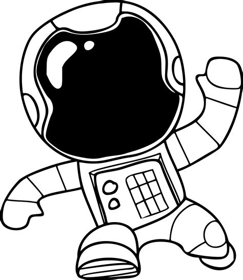 Astronaut Line Drawing At Explore Collection Of