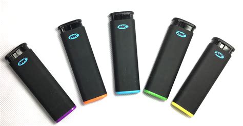 Mk Jet Black Torch 5 Ct Big Full Size Lighters Refillable Windproof