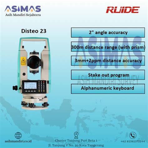 Jual Digital Theodolite Ruide Disteo Laser Murah Rambu Tripod