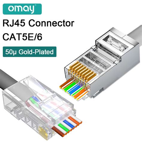 OMAY CAT6 CAT7 CAT5E RJ45 Konekt Rleri Ethernet Kablosu I In Mod Ler Fi