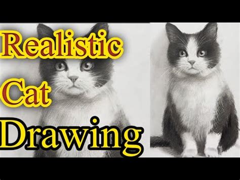 Learn How To Draw Realistic Cat For Beginners Cat Drawing Step By