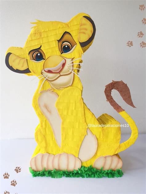 Piñata Simba Cumpleaños Rey León Decoracion Fiesta Cumpleaños Piñata