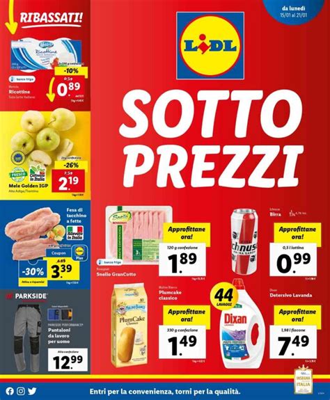 Volantino Lidl Dal Al Gennaio