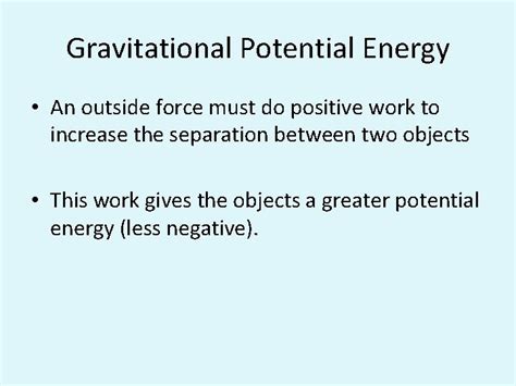 Gravitational Field Gravitational Potential Energy Ap Physics C