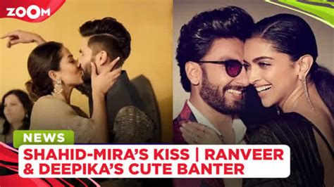 Shahid Kapoor And Mira Rajputs Passionate Kiss Deepika Padukone