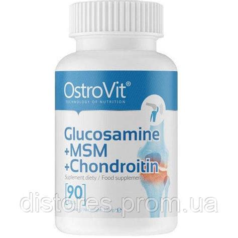 Хондропротектор (для спорта) OstroVit Glucosamine + Msm + Chondroitin ...