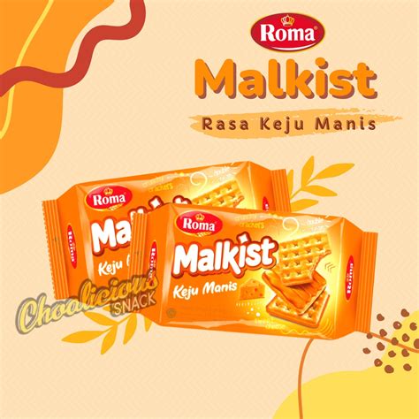 Jual Roma Malkist Keju Manis Crackers Gram Shopee Indonesia