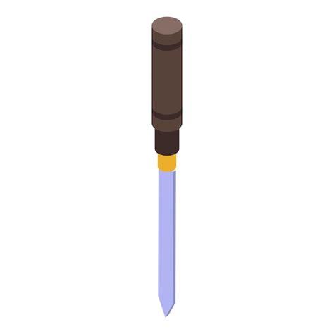 Premium Vector Chisel Equipment Icon Isometric Of Chisel Equipment