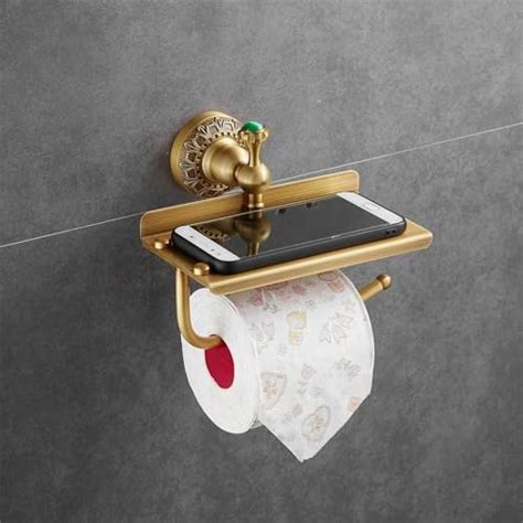 Renovators Supply Brass Toilet Paper Holder Antique Wall