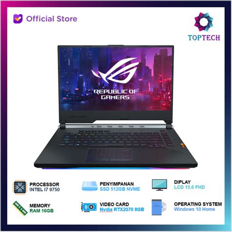 Jual ASUS ROG Strix Hero III G531GW I7 9750H 16GB 512GB RTX2070 8GB