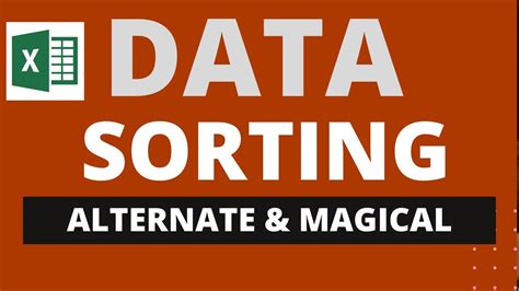 Alternate Sorting And Magical Tips Ms Excel Data Sorting Youtube