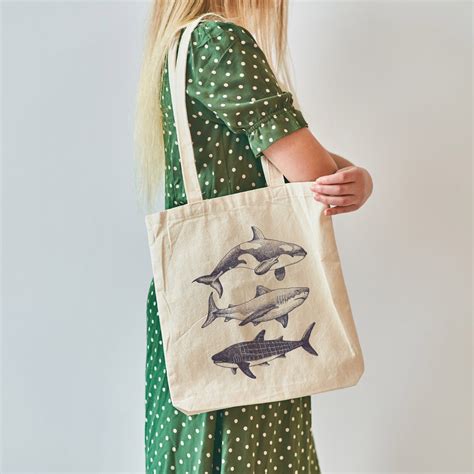 Whale Shark Tote Bag Canvas Tote Bag For Summer Beach Bag Beach Tote